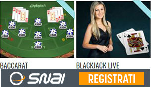 Gioca al Baccarat con Snai Gioca al Baccarat con Snai